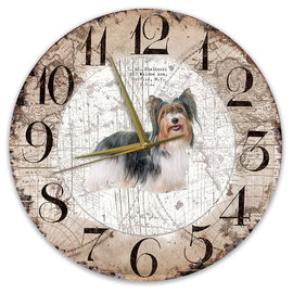 Creatief Art Horloge en bois - Chihuahua Black