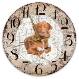 Creatief Art Horloge en bois - Chihuahua Black