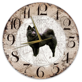 Creatief Art Horloge en bois - Chihuahua Black