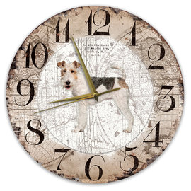 Creatief Art Horloge en bois - Chihuahua Black