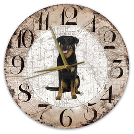 Creatief Art Horloge en bois - Chihuahua Black