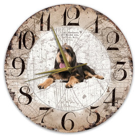 Creatief Art Horloge en bois - Chihuahua Black