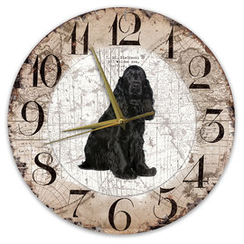 Creatief Art Horloge en bois - Chihuahua Black