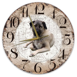 Creatief Art Horloge en bois - Chihuahua Black