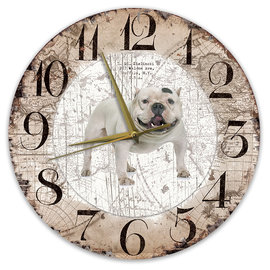 Creatief Art Horloge en bois - Chihuahua Black