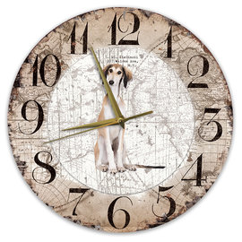 Creatief Art Horloge en bois - Chihuahua Black