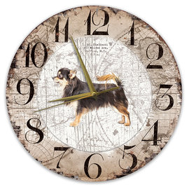 Creatief Art Horloge en bois - Chihuahua Black