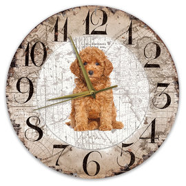 Creatief Art Horloge en bois - Chihuahua Black