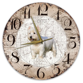 Creatief Art Horloge en bois - Chihuahua Black