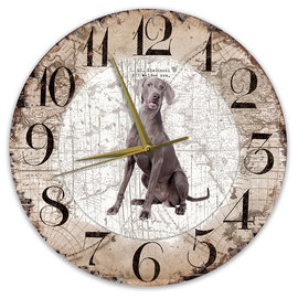 Creatief Art Horloge en bois - Chihuahua Black