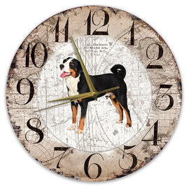 Creatief Art Horloge en bois - Chihuahua Black