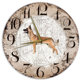 Creatief Art Horloge en bois - Chihuahua Black