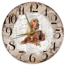 Creatief Art Horloge en bois - Chihuahua Black