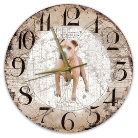 Creatief Art Horloge en bois - Chihuahua Black