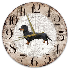 Creatief Art Horloge en bois - Chihuahua Black