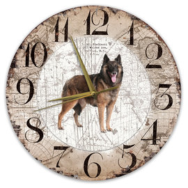 Creatief Art Horloge en bois - Chihuahua Black