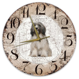 Creatief Art Horloge en bois - Chihuahua Black