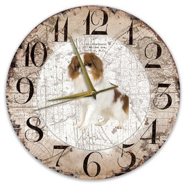 Creatief Art Horloge en bois - Chihuahua Black