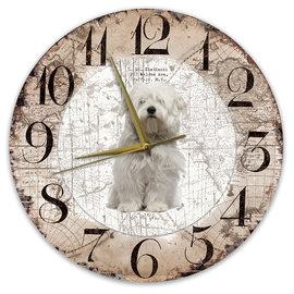 Creatief Art Horloge en bois - Chihuahua Black