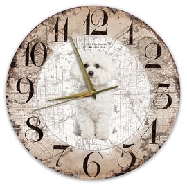 Creatief Art Horloge en bois - Chihuahua Black