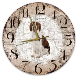 Creatief Art Horloge en bois - Chihuahua Black