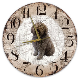 Creatief Art Horloge en bois - Chihuahua Black