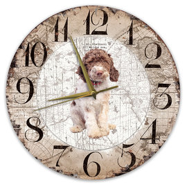 Creatief Art Horloge en bois - Chihuahua Black