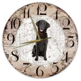 Creatief Art Horloge en bois - Chihuahua Black