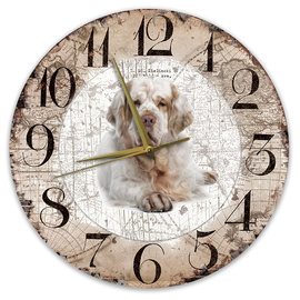 Creatief Art Horloge en bois - Chihuahua Black