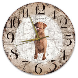 Creatief Art Horloge en bois - Chihuahua Black