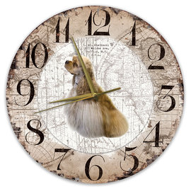 Creatief Art Horloge en bois - Chihuahua Black