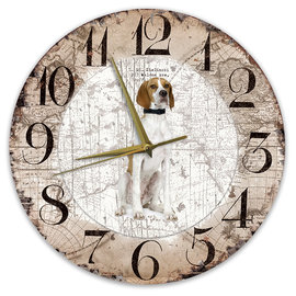 Creatief Art Horloge en bois - Chihuahua Black