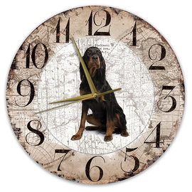 Creatief Art Horloge en bois - Chihuahua Black