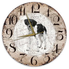 Creatief Art Horloge en bois - Chihuahua Black