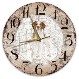 Creatief Art Horloge en bois - Chihuahua Black