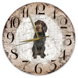 Creatief Art Horloge en bois - Chihuahua Black