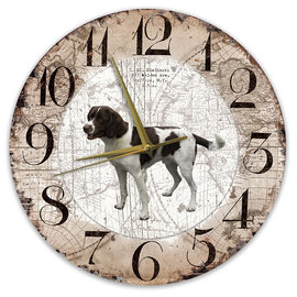 Creatief Art Horloge en bois - Chihuahua Black