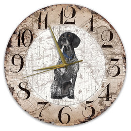 Creatief Art Horloge en bois - Chihuahua Black