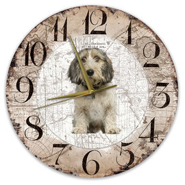 Creatief Art Horloge en bois - Chihuahua Black