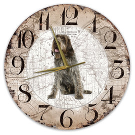 Creatief Art Horloge en bois - Chihuahua Black