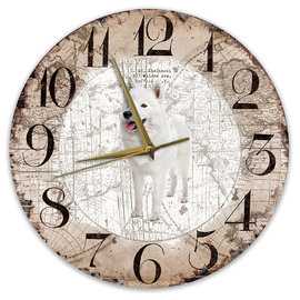 Creatief Art Horloge en bois - Chihuahua Black