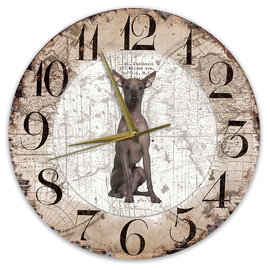 Creatief Art Horloge en bois - Chihuahua Black