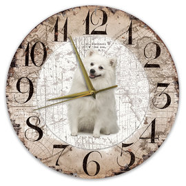 Creatief Art Horloge en bois - Chihuahua Black