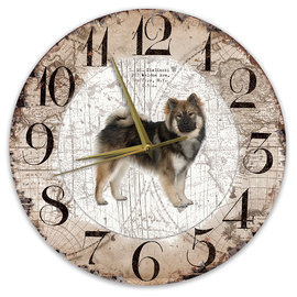 Creatief Art Horloge en bois - Chihuahua Black