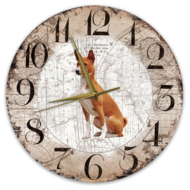 Creatief Art Horloge en bois - Chihuahua Black