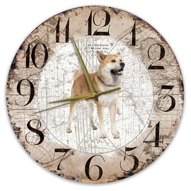 Creatief Art Horloge en bois - Chihuahua Black