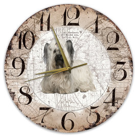 Creatief Art Horloge en bois - Chihuahua Black