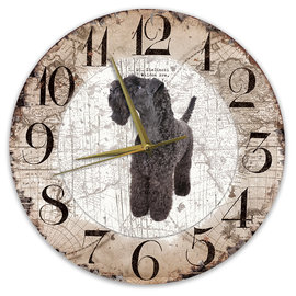 Creatief Art Horloge en bois - Chihuahua Black