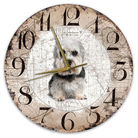 Creatief Art Horloge en bois - Chihuahua Black