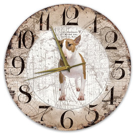 Creatief Art Horloge en bois - Chihuahua Black